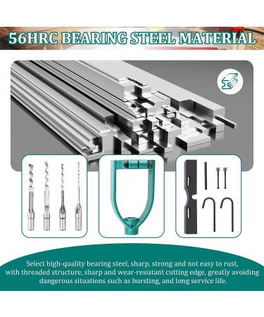 YUCHENGTECH Bench Drill Locator Set - Woodworking Mortiser Square Hole Chisel Drilling Machine with 4 Bits Steel - Buy Online on GoSupps.com