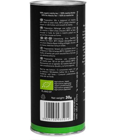Organic Moya Matcha Tea Green Powder 30g Traditional Grade (II) | Ideal for Lattes, Smoothies, and Lemonades | Pack of 1 - Buy Online on GoSupps.com