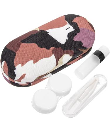 Solustre 3 Sets Glasses Case - Dual Use Travel Organizer & Protector Clipper Jaw Trainer Double-Layer Container with Flocking Cloth - Buy Online on GoSupps.com