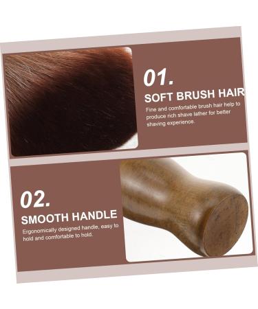 Beaupretty Men's Beard Brush - Wooden Handle Hairdressing Tool for Shaving & Mustache Care | Ideal for Travel - Buy Online on GoSupps.com