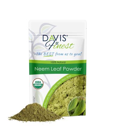 Davis Finest Neem Powder 100% Pure & Natural Leaf Plant Azadirachta Indica Promotes Healthy Scalp & Skin Hair Growth Dandruff Hair Loss Hairfall Split Ends Thinning Damaged Hair 3x100g (300g) 100 g (Pack of 1)