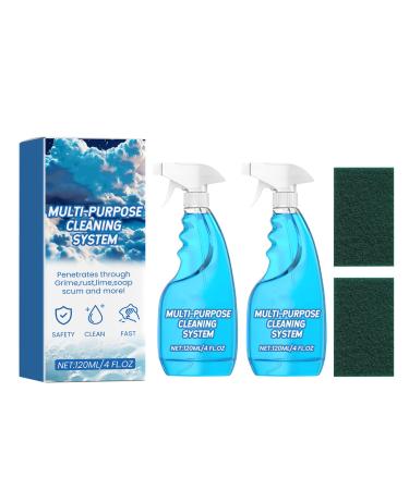 Splash Spray Splash Foam Spray Splash Spray All Purpose Cleaner Splash Spray Tablets & Spray Bottle Kitchen Oven and Bathroom Cleaner Foam Spray For Stubborn Grease And Grime (2) 2.0