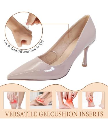 Heel Grips & Pads for Big Shoes - 4 Pairs Clear Inserts | Comfort for Men & Women - Buy Online on GoSupps.com