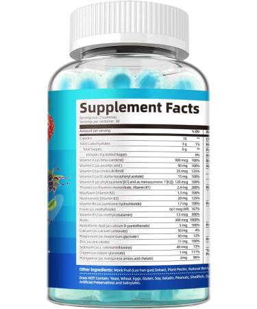 Multivitamin for Men Mens Multivitamins Gummies w/Omega-3 Probiotics Inositol Folate Biotin Zinc Vitamins A C D E B Support Heart Brain Muscle Energy Sugar-Free Berry Flavor 60 Count (Pack of 1) - Buy Online on GoSupps.com