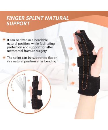 Scurnhau Trigger Finger Splint - Reversible Brace for Mallet Finger & Arthritis - Hand Support for Metacarpal Fracture - S/M Size - Buy Online on GoSupps.com