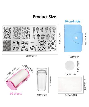 Niceneeded 13Pcs Nail Stamping Stamper Kit - Summer Nail Art Stamps & Storage - Perfect for Creative Nail Designs - Buy Online on GoSupps.com