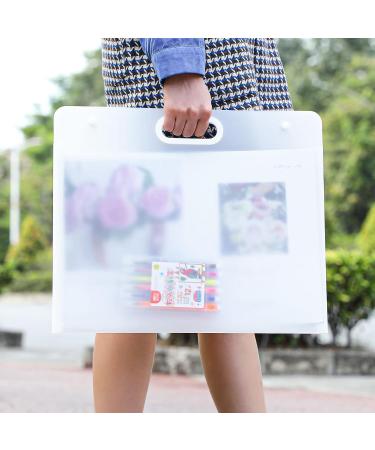 Art Portfolio Bags 17.32 x 14.17 Inches 2 Pieces Portfolio Folder for Artwork Storage Box for Artwork Kids Keepsake Portfolio with Handles Waterproof Kids Portfolio Bag for Kid's Artwork Keepsakes - Buy Online on GoSupps.com