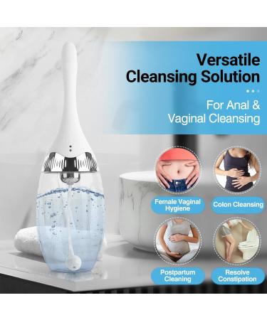 Electric Enema & Vaginal Douche Kit by Tilcare - 3 Speed Settings & Remote Control - Colon Cleanse for Women & Men - Soft Silicone Enema Bulb Cleaner - Includes 15 Gloves & Towel - Buy Online on GoSupps.com