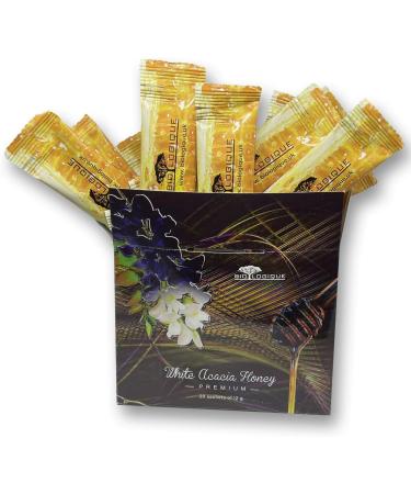 Premium Acacia Honey Sticks - Straight from the hive - Great Taste Pure and Natural Honey from Romania 20 portions x 12g 240g - Buy Online on GoSupps.com