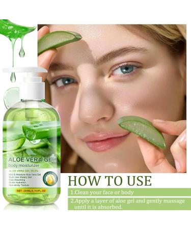 Aloe Vera Gel Aloe Vera Body Lotion For Women & Men Hydrating Body Lotion For Extremely Dry Skin Intense Hydration & Nourishment Non-Greasy Fast Absorbing Formula Moisturizers for Face Hand Foot - Buy Online on GoSupps.com