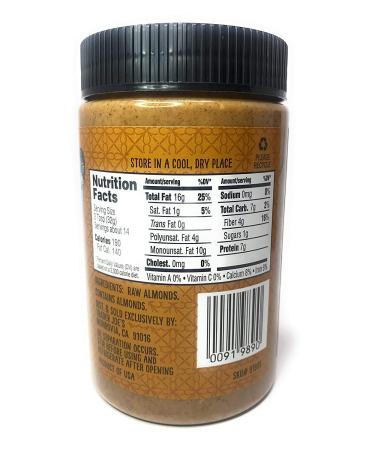 Trader Joe's Raw Crunchy Almond Butter - No Salt, 16 Oz (2 Pack) - Buy Online on GoSupps.com