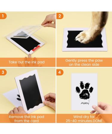 Nabance Large Dog Paw Print & Baby Handprint Set - 2 Photo Frames - Perfect Family Gift for Dogs & Cats - Buy Online on GoSupps.com