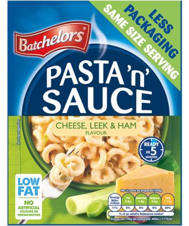 Batchelors Pasta 'n' Sauce Cheese Leek & Ham Pasta Ready Meal 99 g Packet (Pack of 7) Cheese Leek & Ham Original - Buy Online on GoSupps.com