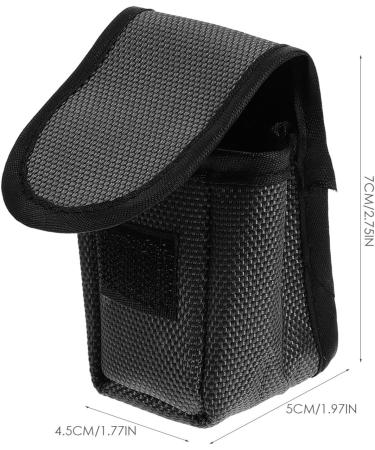 JECOMPRIS Black Handbag Case for Pulse Oximeters | Portable Oxygen Sensor Carry Pouch | Durable Nylon O2 Saturation Monitor Storage - Buy Online on GoSupps.com