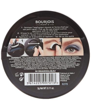 3 BRUJAS Eyeshadow - Smoky Intense Color 04 Insaisissa Blue | 1 Second Application | 3g - International Shipping Available - Buy Online on GoSupps.com