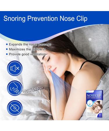Effective Anti Snoring Devices - 6 Reusable Soft Silicone Nose Clips for Men & Women | Improve Breathing & Reduce Snoring - International Shipping Available - Buy Online on GoSupps.com