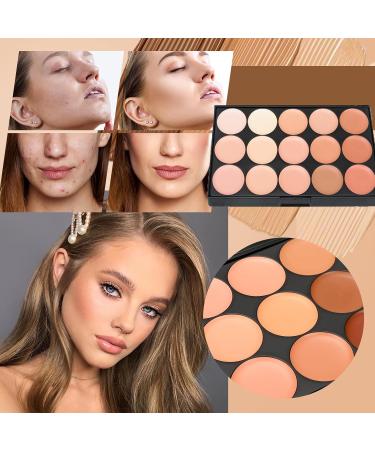 JacCherry Concealer Palette - 15 Color Camouflage Cream for Flawless Daily Makeup | International Shipping - Buy Online on GoSupps.com