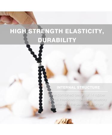 Extra Long Natural Hair Ties for Women Girls | Thick Braided Curly Hair Accessories | No-slip 4.7 Inch | Pack of 4 - Buy Online on GoSupps.com