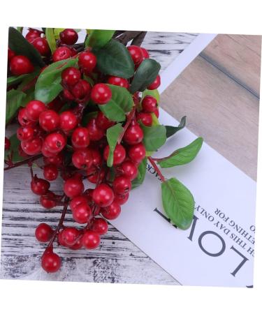 Zerodeko 10 Pcs Wedding Decoration Simulation Berry Branch Christmas Berry Pick Vases for Flowers Flower Vase Artificial Red Berry Stems Floral Plants Picks Display Blueberry Fruit Vacation Redx2pcs Size 5x2pcs - Buy Online on GoSupps.com