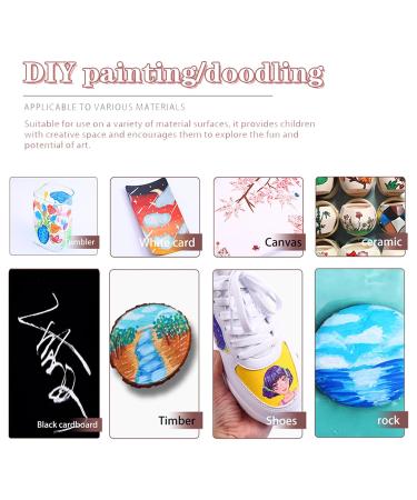 12 Pcs Nail Art Pens Set - Acrylic Nail Polish & Graffiti Painting Pens for Salon DIY Design - Buy Online on GoSupps.com