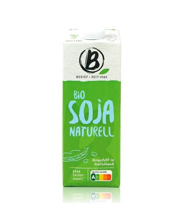 Buy Berief 10-Pack Organic Soya Drink - 1L Vegan 100% Plant-Based No Added Sugar - International Shipping Available - Buy Online on GoSupps.com