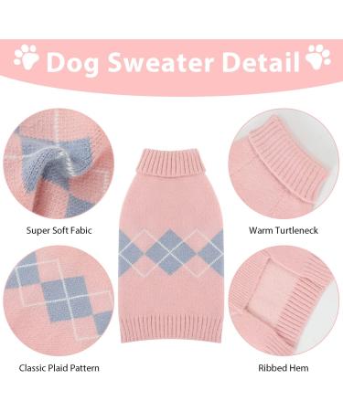 XXL Pink Dog Sweater Vest - Knitted Winter Coat for Pets | Soft Wool Jacket for Dogs & Cats - Buy Online on GoSupps.com
