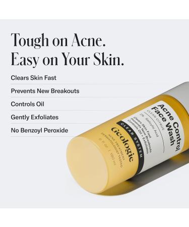 Geologie Clear System Acne Treatment Set Face & Body Wash + Clear Skin Cream + Anti Pimple Pack Salicylic Acid & Retinol Oil Control Breakout Defense Gentle Daily Routine No Benzoyl Peroxide - Buy Online on GoSupps.com