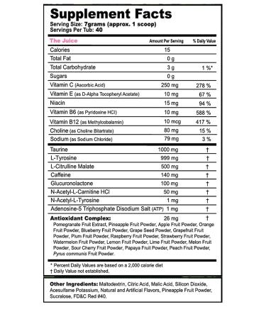 G Fuel The Juice Flavor (40 Servings) Elite Energy and Endurance Powder 9.8 oz Inspired by xQc - Buy Online on GoSupps.com