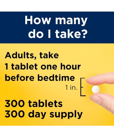 Nature Made Melatonin 5mg Extra Strength Tablets 100% Drug Free Sleep Aid Sleep Supplements for Adults 300 Tablets 300 Day Supply 300 Count (Pack of 1) - Buy Online on GoSupps.com