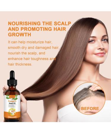 Pumpkin Seed Oil for Hair - Pumpkin Seed Oil - 100% Pure Pumpkin Seed Oil Cold Pressed for Skin Face Hair Care Eyebrow and Eyelash - Repairing Dry Damaged Hair - 60ml (2) - Buy Online on GoSupps.com