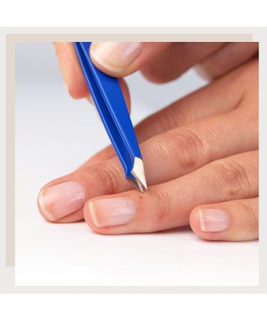 REMOS 3-Piece Tweezers Set - Eyebrow Splinter & Combination Tweezers in Dark Blue - Perfect for Precision Grooming - Buy Online on GoSupps.com