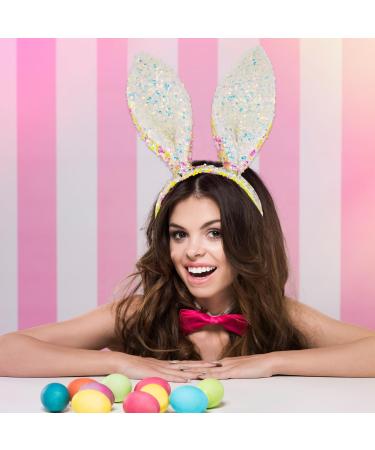 ALLY-MAGIC Bunny Ears Headband Glitter Easter Rabbit Ears Hairbands Cosplay Costume Fancy Dress Up Accessories Hair Styling Party Favor Decoration for Woman Kids Easter Party Favor Y7CSLPTETG - Buy Online on GoSupps.com