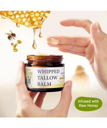 BieNido Organic Beef Tallow for Face Grass Fed Tallow and Honey Balm with Raw Honey and Jojoba Oil for Sensitive and Dry Skin (2 Oz (Pack of 2) Unscented) - Buy Online on GoSupps.com