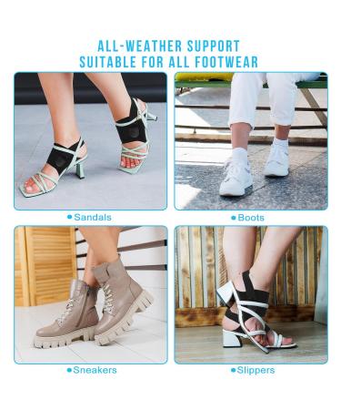 Foot Brace for Plantar Fasciitis | Adjustable Arch Support & Compression Bands for Pain Relief | Gel Inserts for Flat Feet & High Arches - Buy Online on GoSupps.com