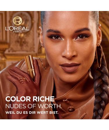 L'Or al Paris Lipstick 570 Worth It - Silky Finish 12 Hour Moisture Nourishing Ingredients | Color Rich Satin Nude - 4g - Buy Online on GoSupps.com