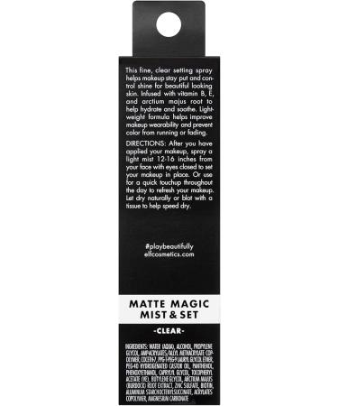 e.l.f. Brow Lift Clear Eyebrow Gel + Matte Magic Mist & Set (Small) All Day Makeup Setting Spray Shaping Wax+ Mist & Set - Small 2.02 Fl Oz - Buy Online on GoSupps.com
