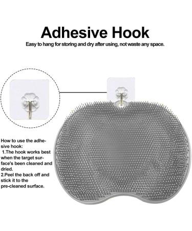 Shower Foot Massager Scrubber - Non-Slip Massage Mat for Improved Circulation and Pain Relief (Gray) - Buy Online on GoSupps.com