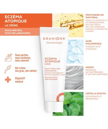 ECZEMA - Soothing Cream Moisturizing Cream - Centella - Irritated Skin - Dermatology - Itching and Skin Repair - Hyaluronic Acid + Centella Asiatica - Cortisone Free - 30 ml - Buy Online on GoSupps.com