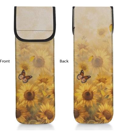 Buy Flashideas Sunflower Heat Resistant Neoprene Curling Iron Cover Bag - Universal Organizer & Storage for Hair Straighteners - Ideal for Travel - Buy Online on GoSupps.com