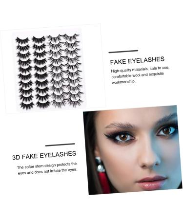 minkissy Lashes Kit 20 Pairs Three-dimensional Cross Eyelashes Lashes Natural Natural Artificial Eyelashes Dense Eyelashes 3d Mix Imitation Thick Eyelashes - Buy Online on GoSupps.com