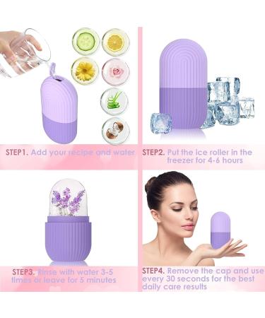 Buy Purple Ice Facial Roller - Reduce Puffiness & Massage for Eyes Neck & Face | International Shipping Available - Buy Online on GoSupps.com