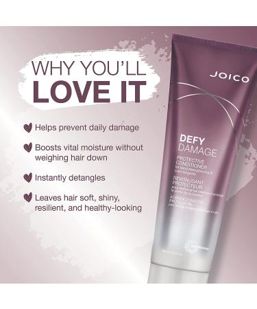 Joico Defy Damage Protective Shampoo & Conditioner Set | For Color-Treated Hair | Strengthen Bonds, Preserve Color | With Moringa Seed Oil & Arginine - Buy Online on GoSupps.com