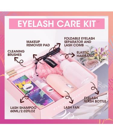 Lash Shampoo for Extensions | 2.11oz Eyelash Cleanser & Kit | Perfect Valentine's Gift for Women Moms & Friends - Buy Online on GoSupps.com