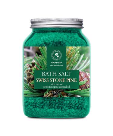 Bathing salt Zirbelkief 1300g - sea salt with natural essential stone pine oil - Pinus harpsichord for good sleep - stress relief - bathing - body care - wellness - relaxation stone pine 1.3 kg (1 Pack) - Buy Online on GoSupps.com