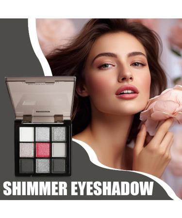 Dark Eyeshadow Palette Smokey Eyeshadow Palette Silver gray color eyeshadow eye makeup palette Blendable 9 colors highly pigmented long lasting for midnight masquerade - Buy Online on GoSupps.com