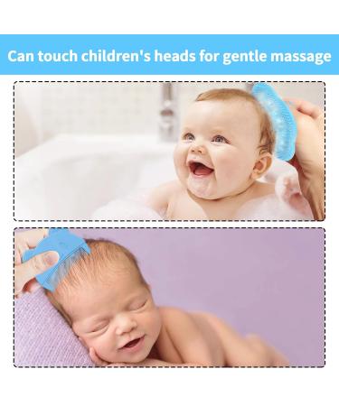 2 Pieces Baby Ridge Blue Milk Scab Brush Set - Silicone Scalp Massage & Hair Care for Newborns - Buy Online on GoSupps.com
