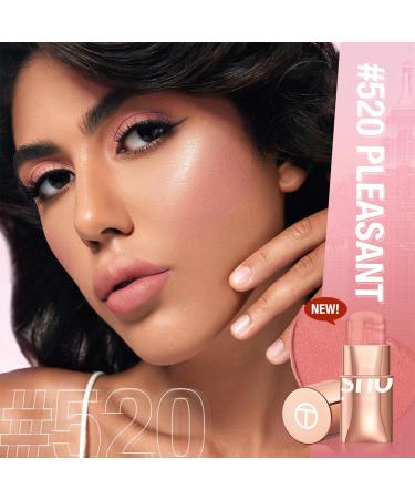 Waterproof Long-lasting 3-in-1 Blush Stick - Cream Blush for Lip Cheek Eye - Shimmer Pink - Moisturizing & Blendable - Easy to Use - Buy Online on GoSupps.com
