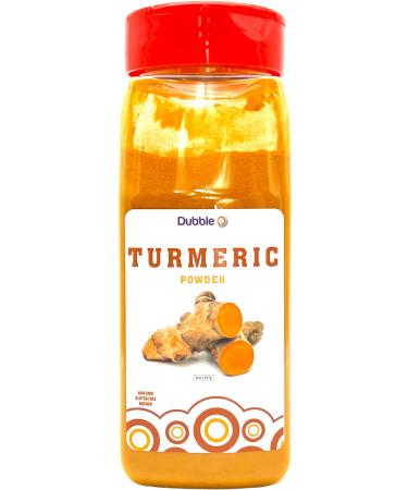 Ground Turmeric Powder - 8 oz - Non GMO, Kosher, Halal, and Gluten Free - Dubble O Brand 8 oz. in Spice Jar