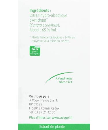 A. VOGEL - Artichoke - Food supplement based on plant extract - Targeted Actions Digestion - Bottle 50 ml - Swiss Laboratory - Buy Online on GoSupps.com