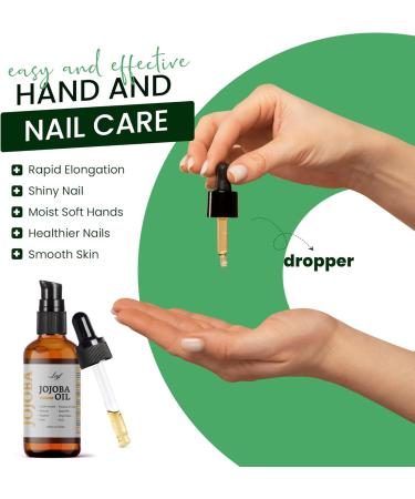 Leyf Organic Jojoba Oil 50ml 100% Pure Vegan Body Hair Face Nail Glass Bottle + Glass Pipette + Pump Moisturizing Care Food Dispenser Body Oil - Buy Online on GoSupps.com